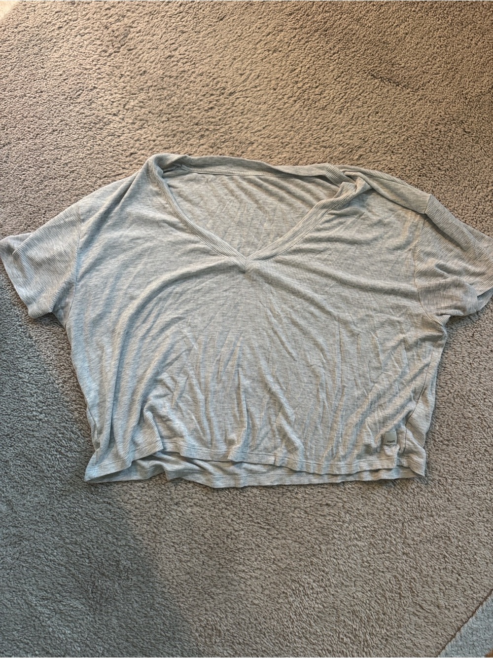 Vuori cove ribbed short sleeve shirt (cropped)